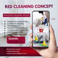 Red Cleaning Concept