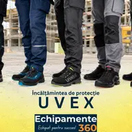 Paseste in siguranta cu incaltamintea de protectie UVEX de pe Echipamente360.ro