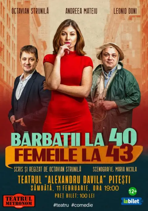 Barbatii la 40, femeile la 43